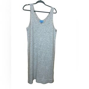 CeCe Gray MIDI Length Sleeveless Sweater Dress, Size Large.